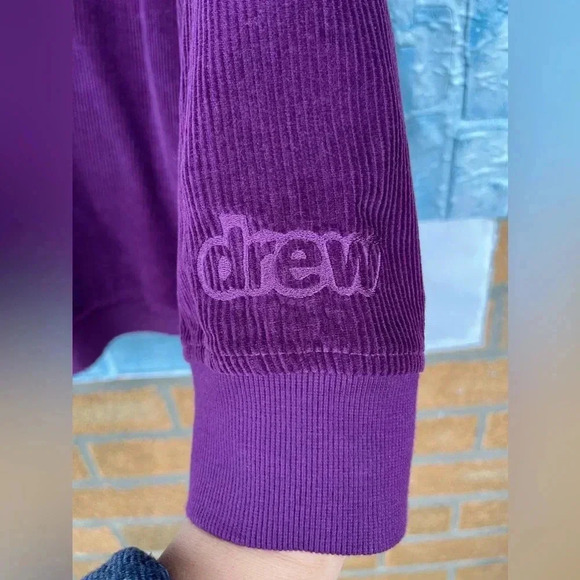 Drew House Corduroy Hoodie in purple size medium/Large - Picture 4 of 13